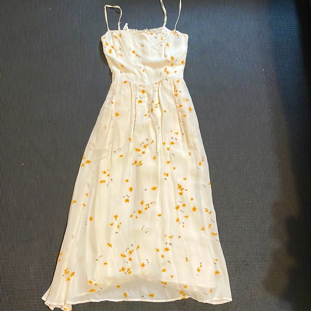 Reformation floral midi dress size 2